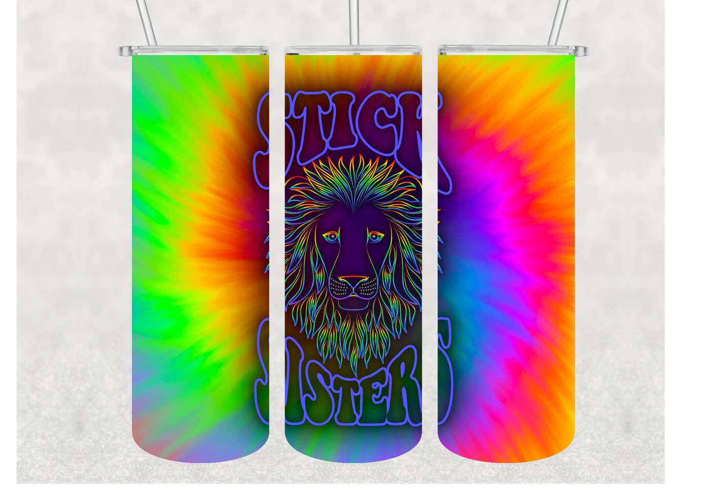 Stick Sisters Tie Dye Insulated Stainless Steel Tumbler