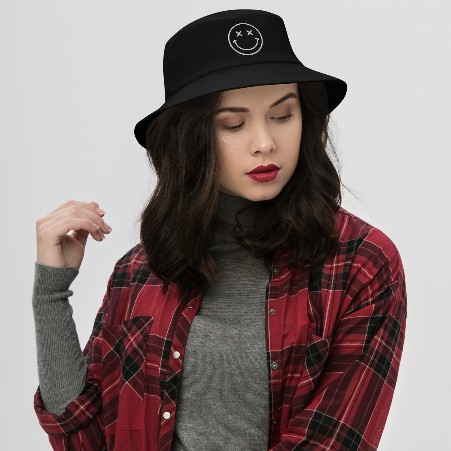 Dead Smiley Unisex Embroidered Bucket Hat
