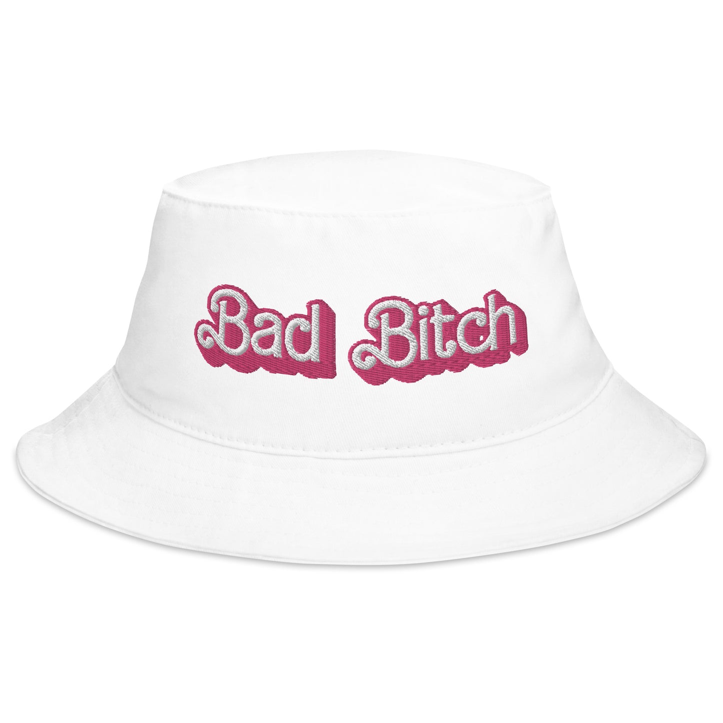 Dolly Font Bad Bitch Unisex Embroidered Bucket Hat