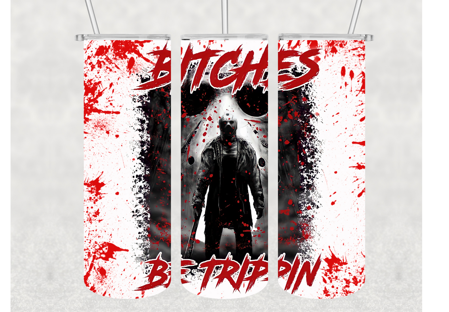 Bitches Be Trippin Halloween Insulated Stainless Steel Tumbler