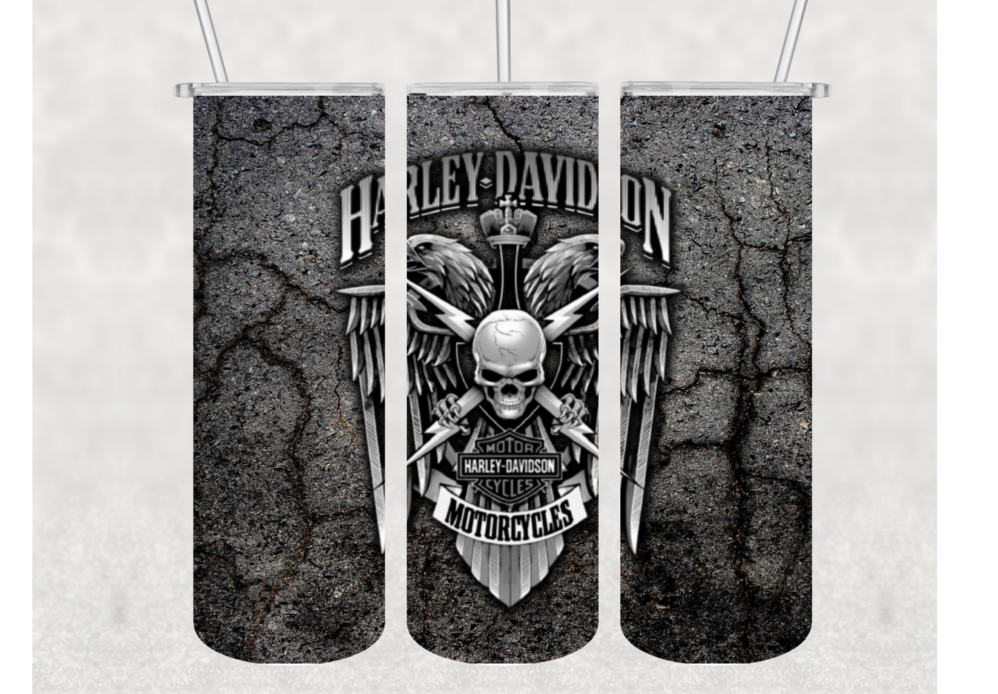 Motorcycle Rider Insulated Stainless Steel Tumbler