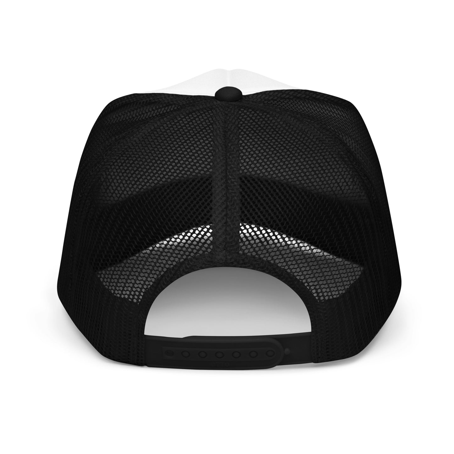 Feeling Slightly Dirty Black and White Embroidered Foam trucker hat