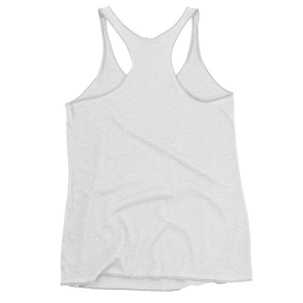Slightly Dirty Rasta White Outline Women's Racerback Tank