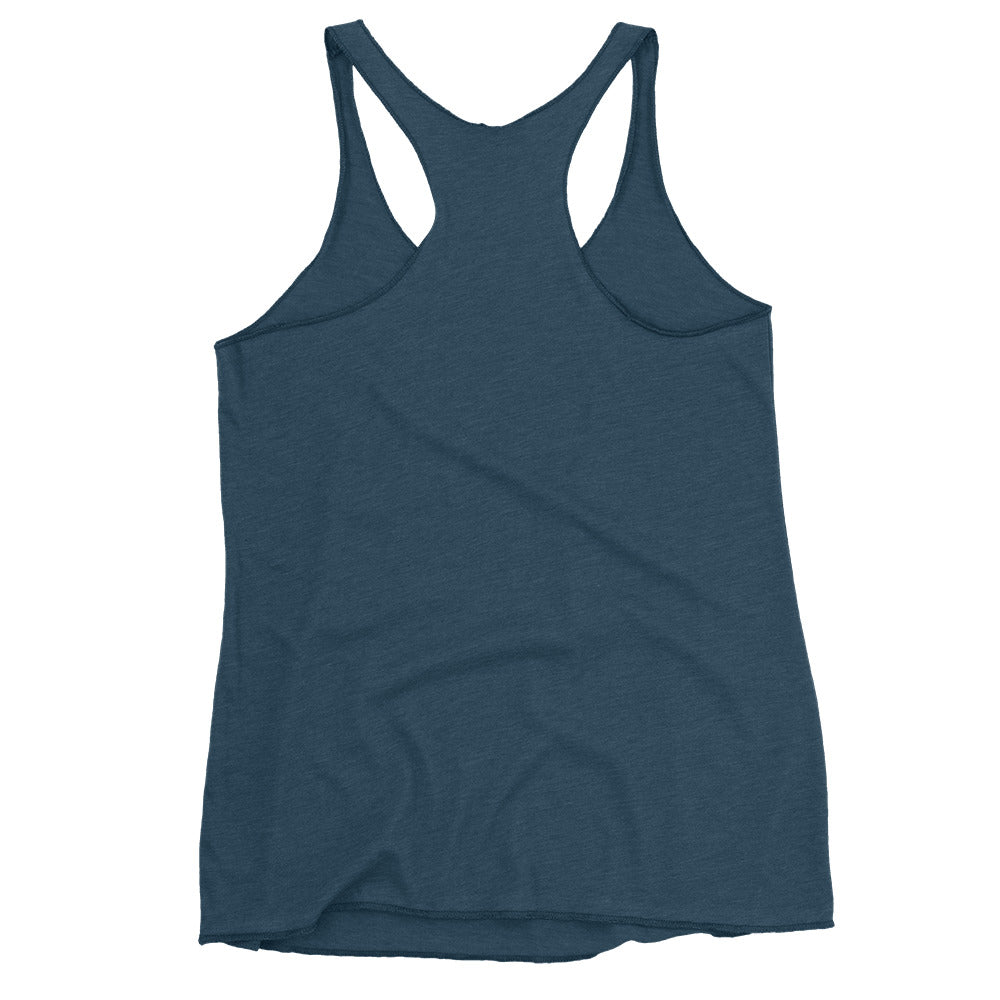 Slightly Dirty Rasta Black Outline Women's Racerback Tank