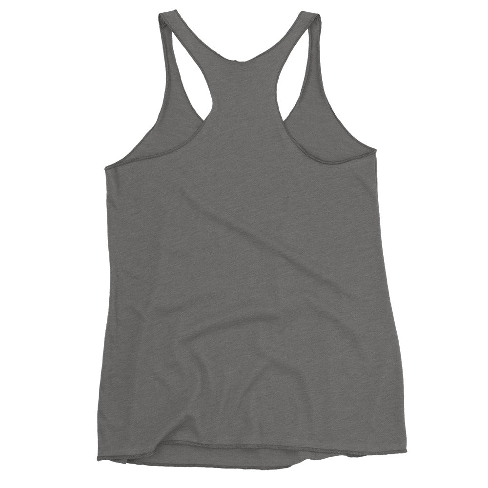 Slightly Dirty Rasta White Outline Women's Racerback Tank