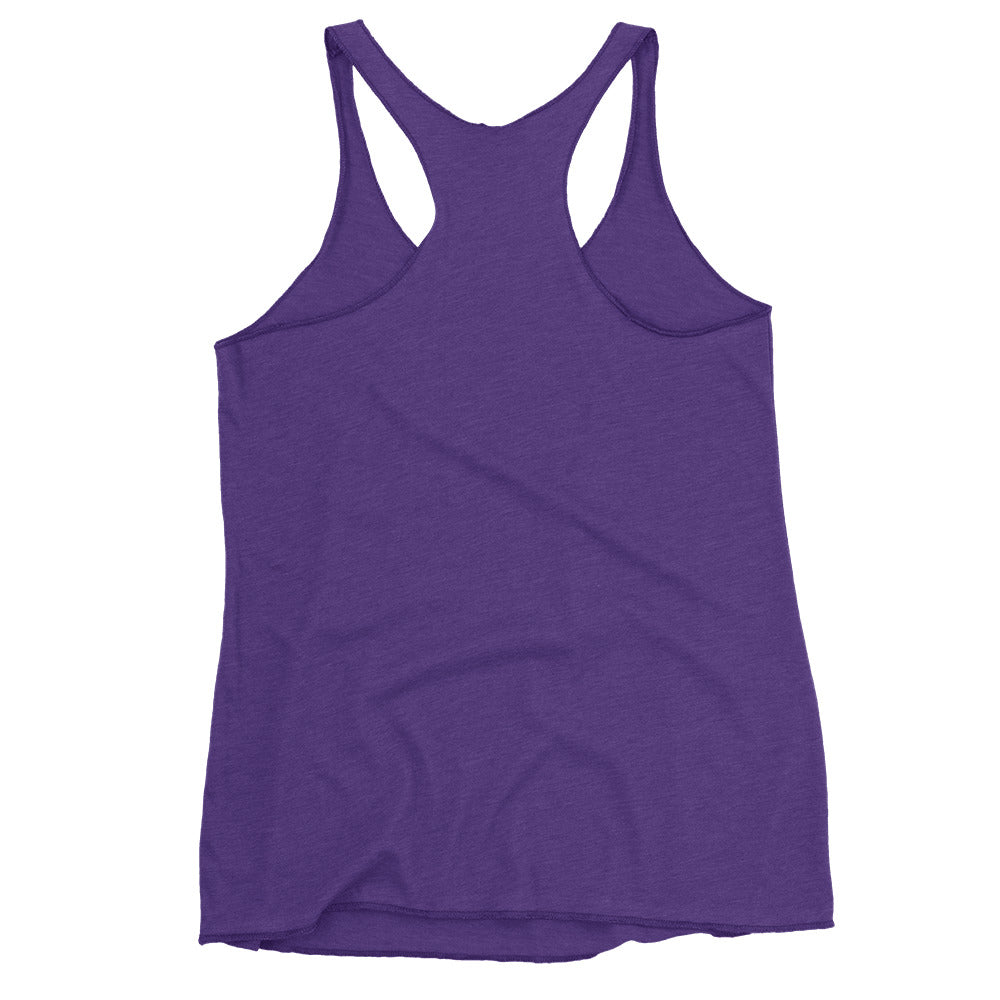 Slightly Dirty Rasta White Outline Women's Racerback Tank