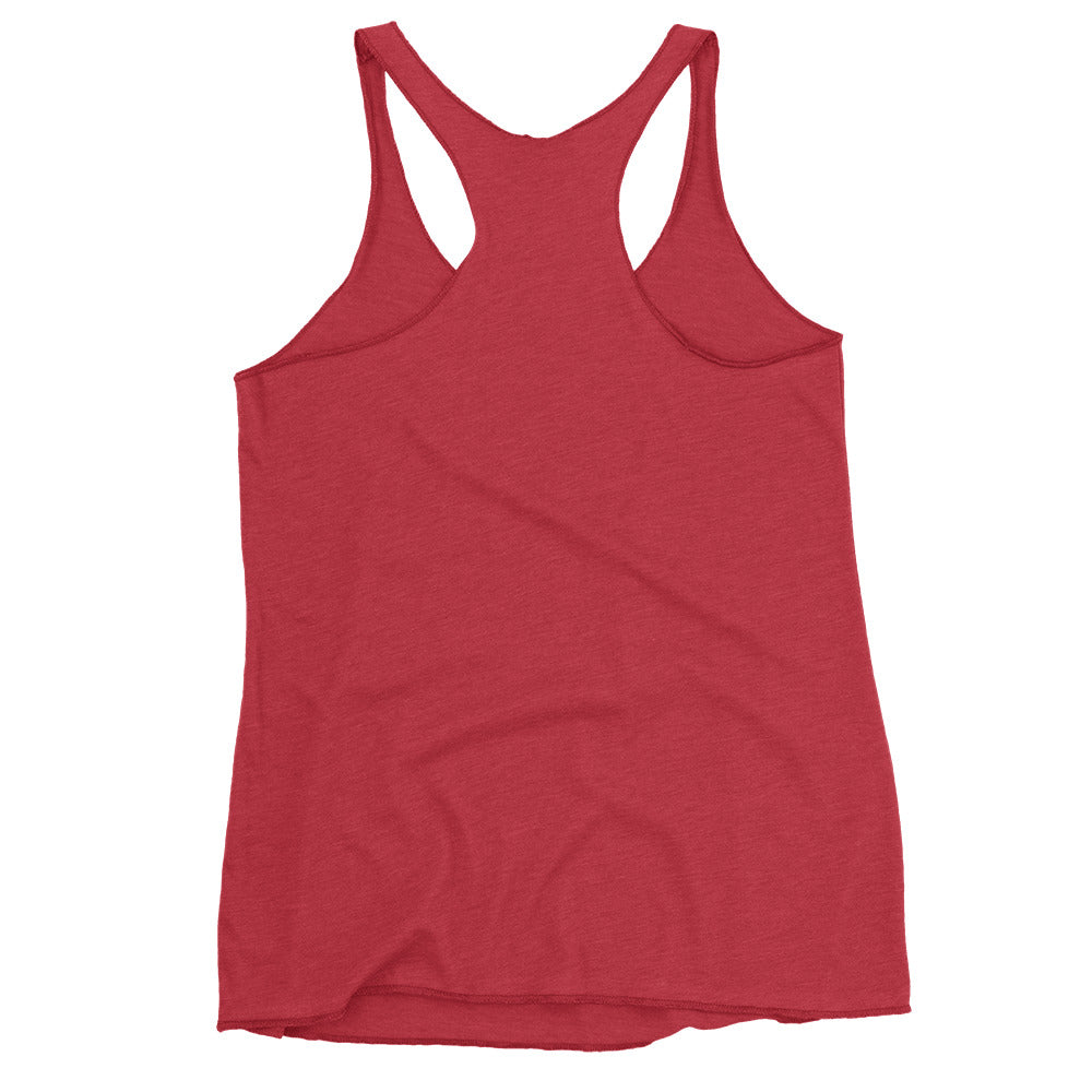 Slightly Dirty Rasta Black Outline Women's Racerback Tank