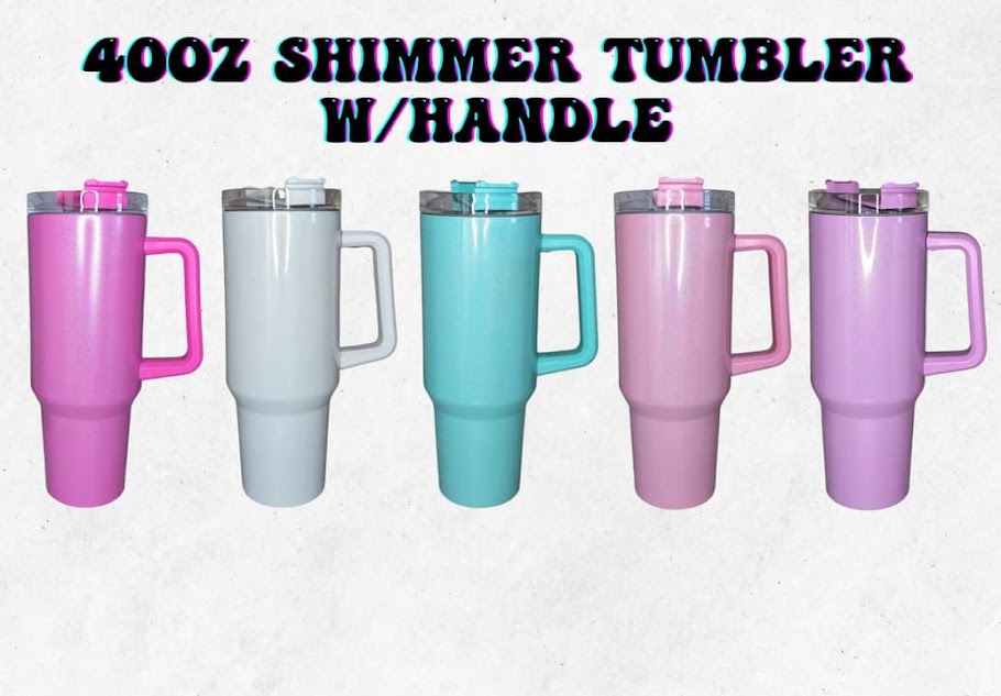 40oz Western Shimmer Tumbler With Handle