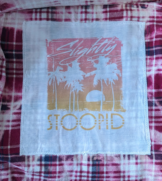W/Med - Castles of Sand Upcycled Bleached Flannel