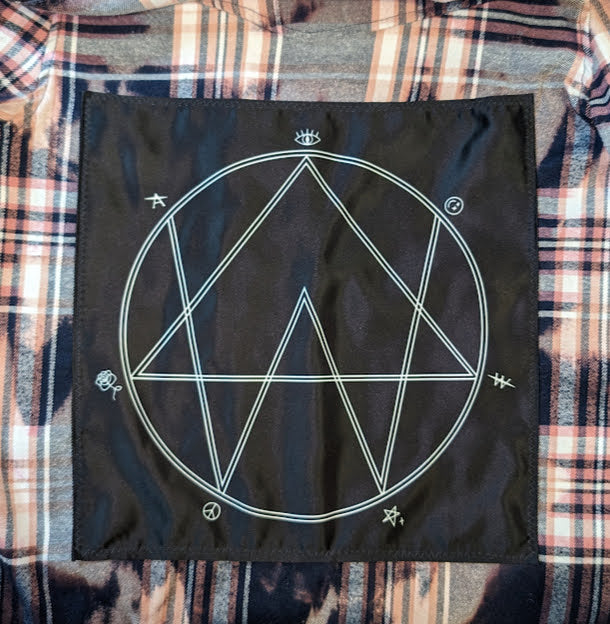 W/XL EDM Inspired Upcycled Bleached Flannel
