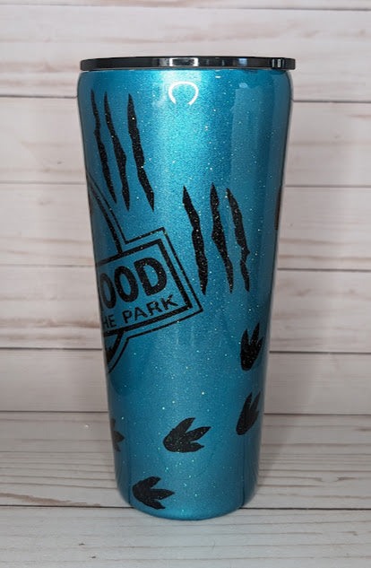 Motherhood Is A Walk In The Park 32oz Glitter Tumbler