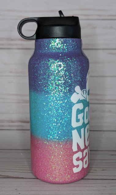 Goonies Never Say Glitter Tumbler