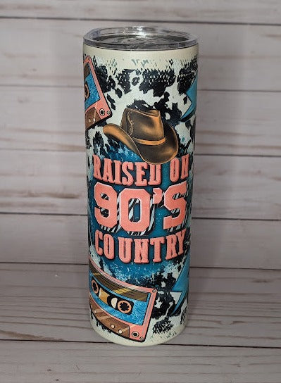 Raised on 90's Country Insulated Stainless Steel Tumbler