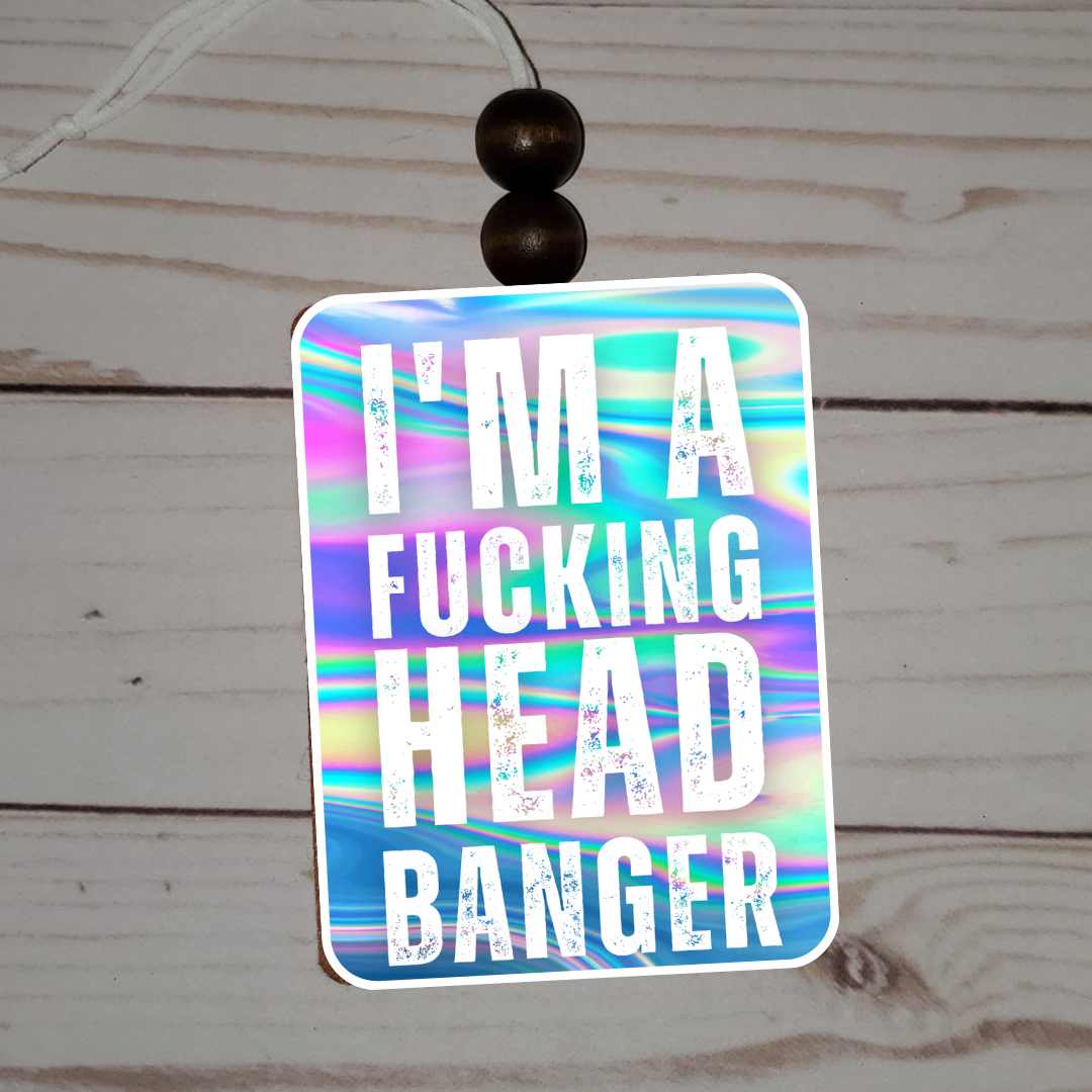 EDM Pastel X Double Sided Head Banger Car Freshie