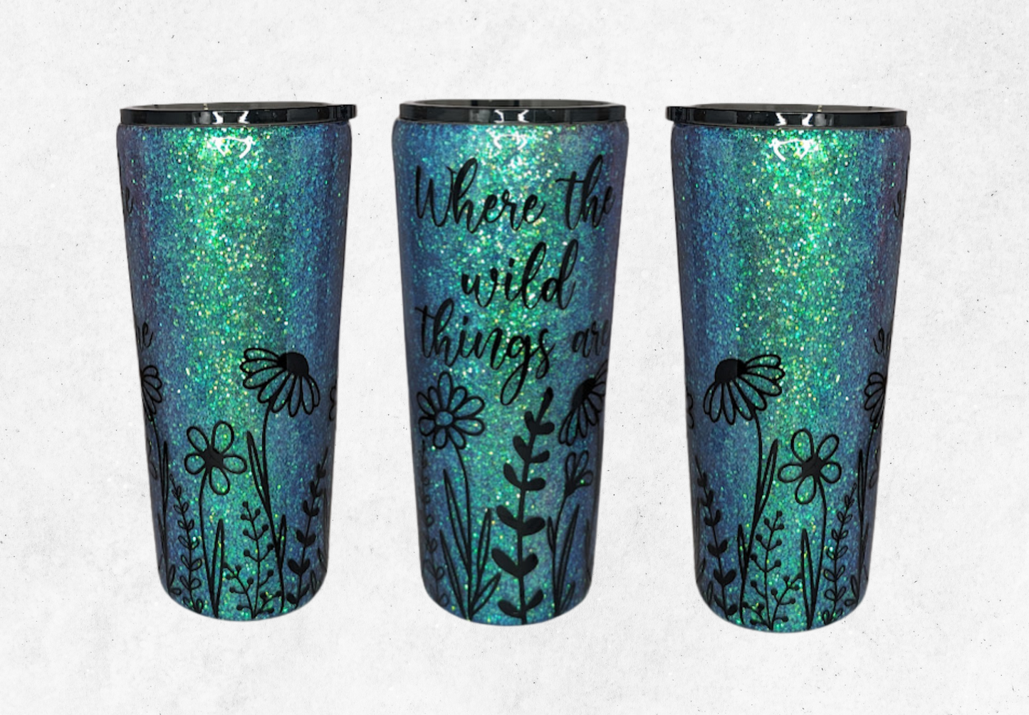 Where the Wild Things Are 22oz Glitter Tumbler