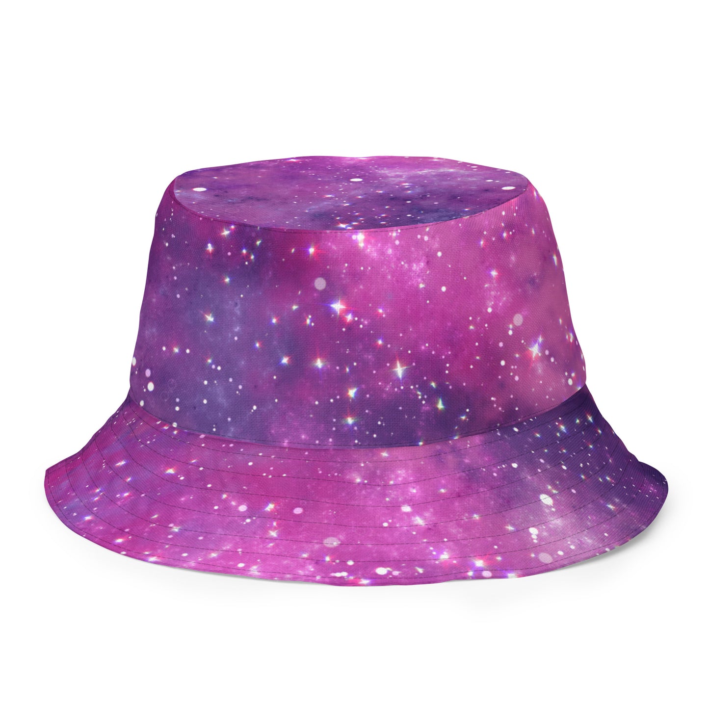 I Love Rave Daddies Galaxy Print Unisex Reversible bucket hat