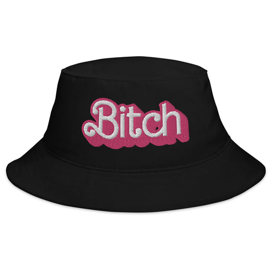 Dolly Font Bitch Unisex Embroidered Bucket Hat