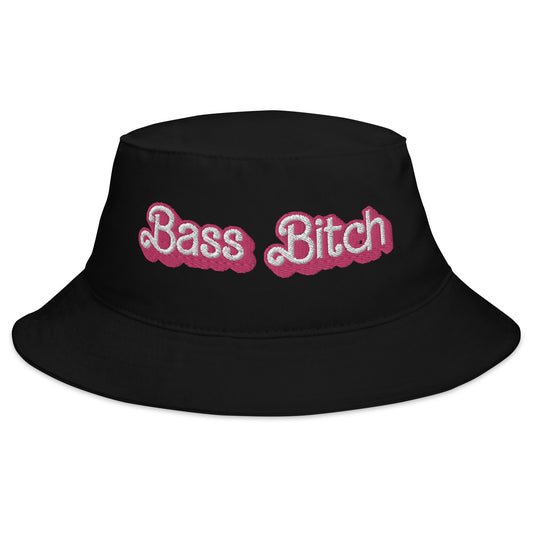 Dolly Font Bass Bitch Unisex Embroidered Bucket Hat