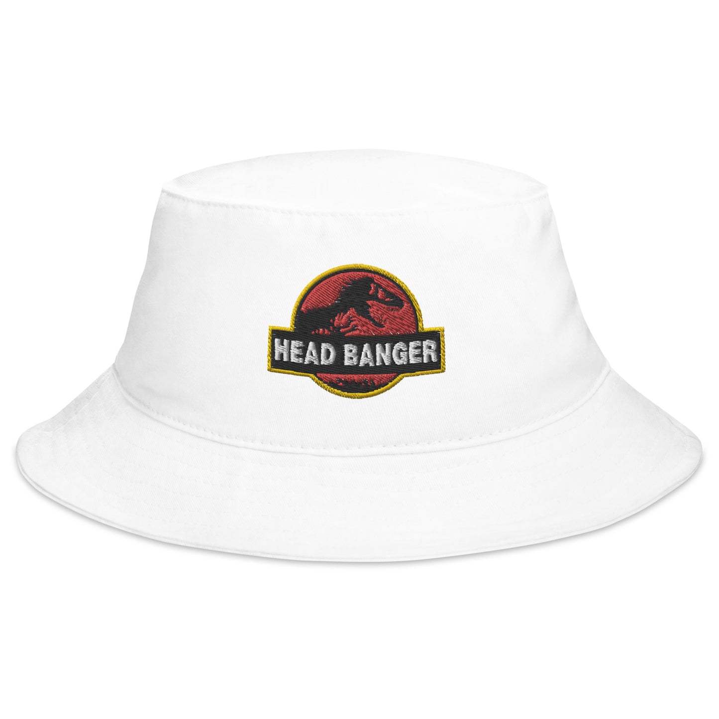 Jurassic Dino Head Banger Embroidered Bucket Hat