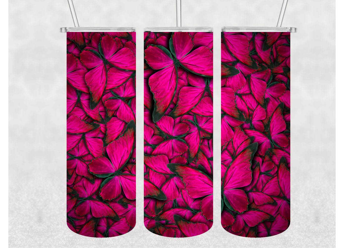 Butterfly 3D Insulated Stainless Steel Tumbler