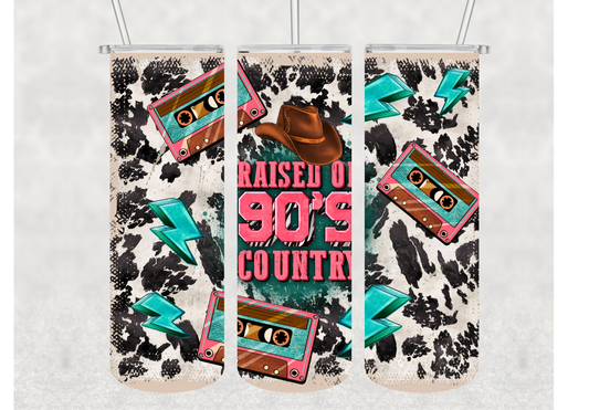Raised on 90's Country Insulated Stainless Steel Tumbler