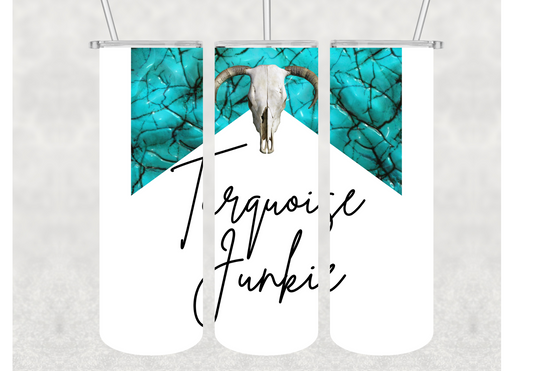 Turquoise Junkie Insulated Stainless Steel Tumbler