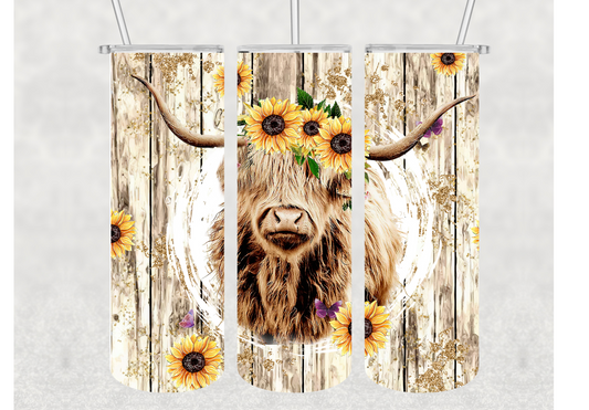 Highland Cow Insulated Stainless Steel Tumbler