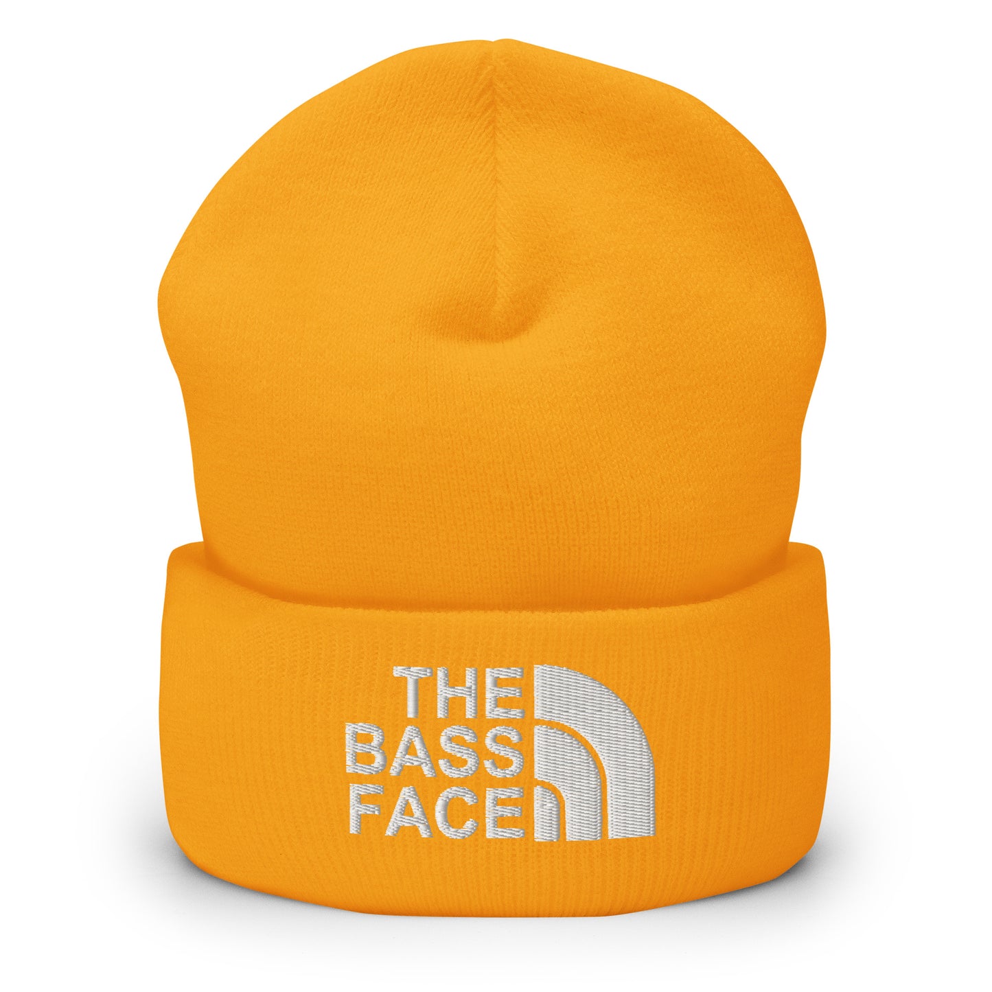 The Bass Face Unisex Embroidered Cuffed Beanie