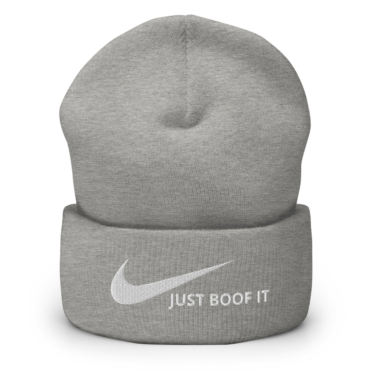 just Boof It Unisex Embroidered Cuffed Beanie