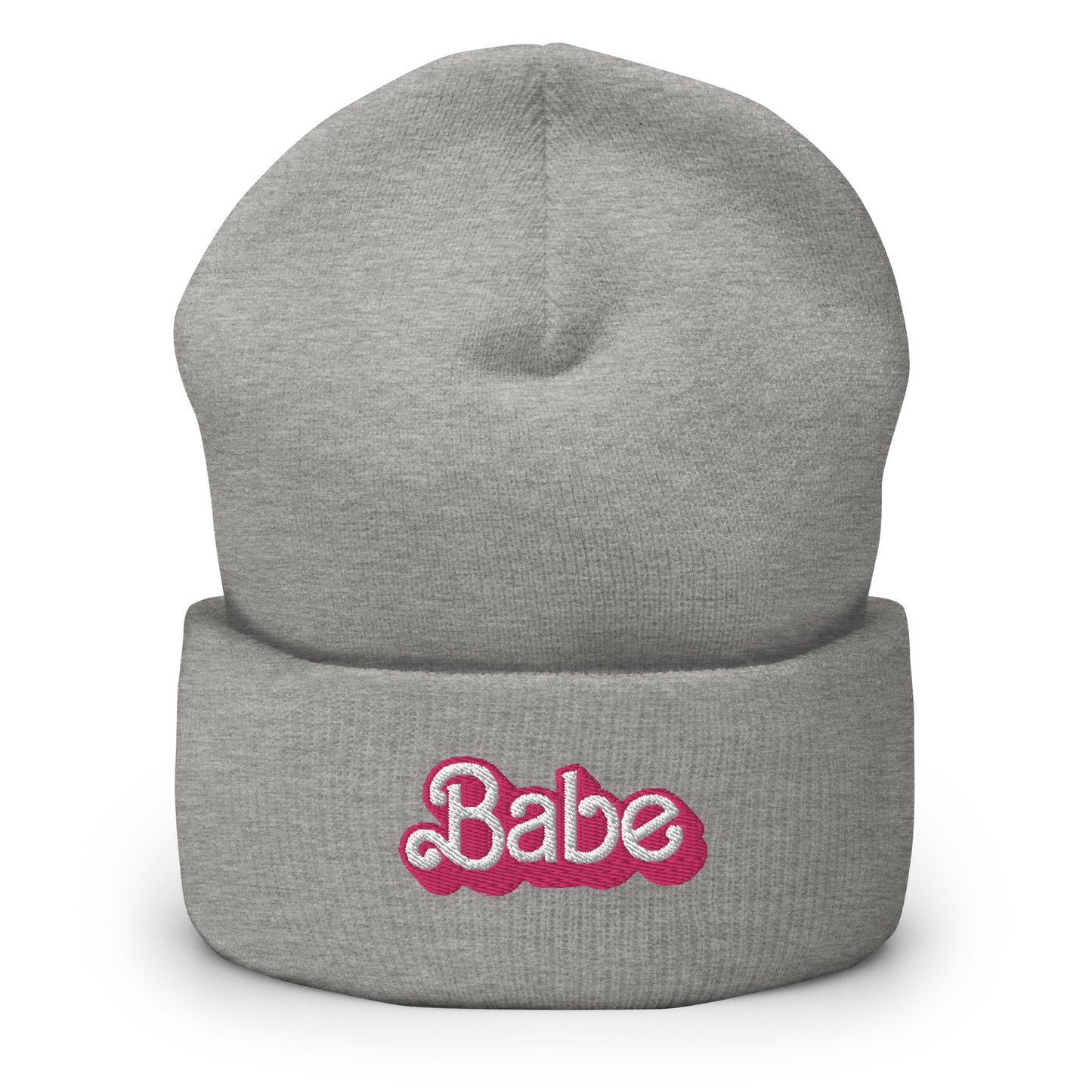 Dolly Font Babe Unisex Embroidered Cuffed Beanie