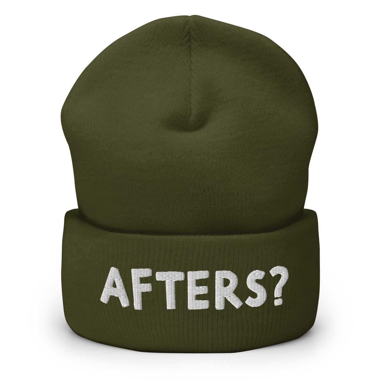 Afters? Unisex Embroidered Cuffed Beanie