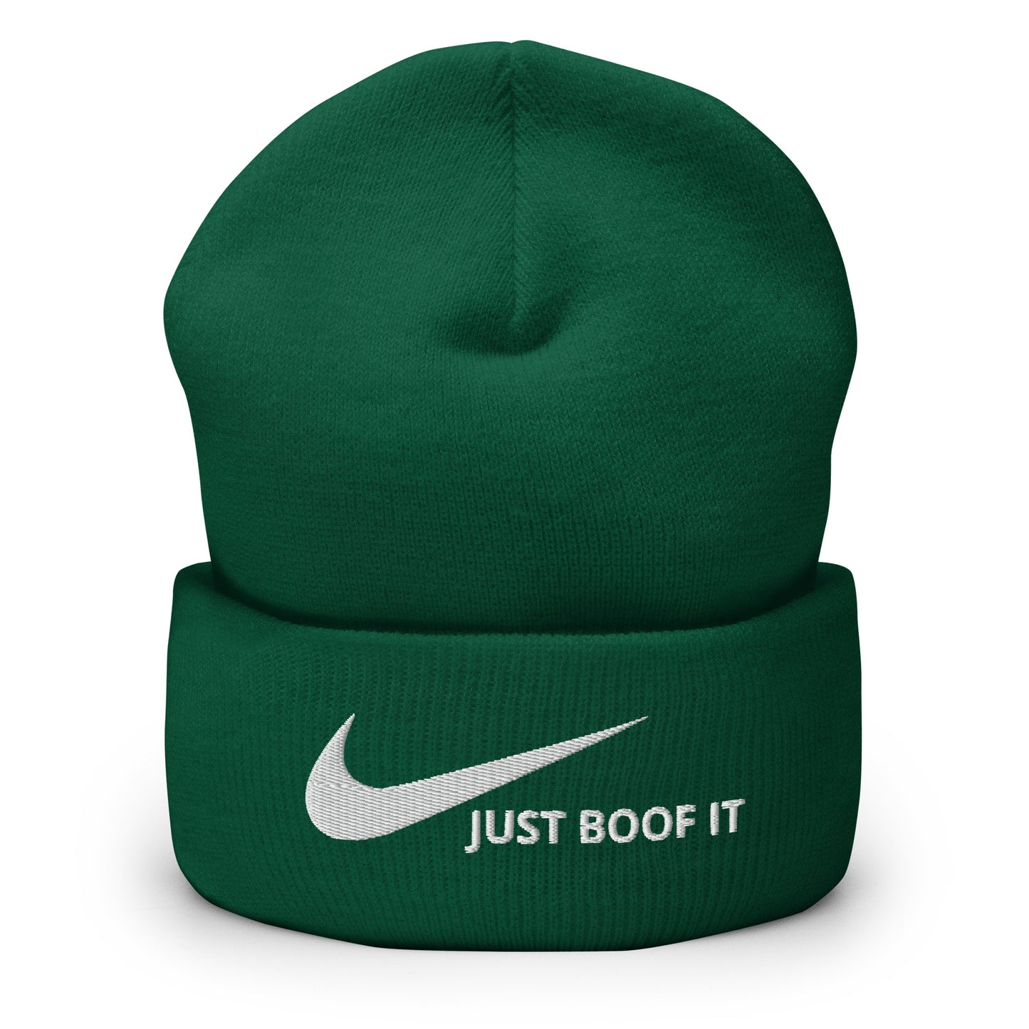 just Boof It Unisex Embroidered Cuffed Beanie
