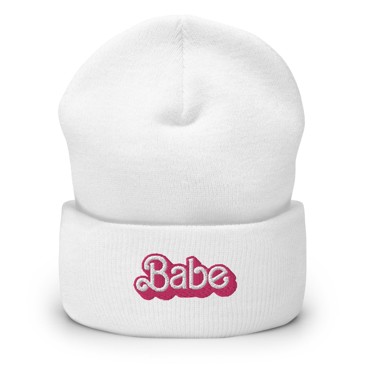 Dolly Font Babe Unisex Embroidered Cuffed Beanie