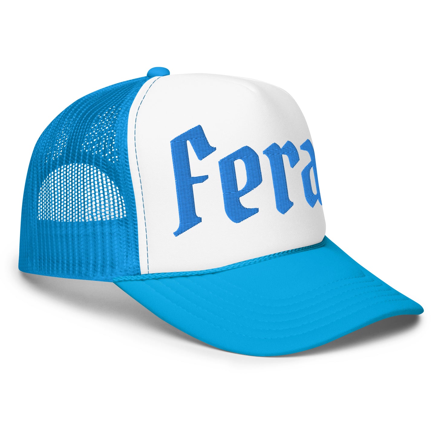 Feral Blue Embroidered Unisex Foam trucker hat