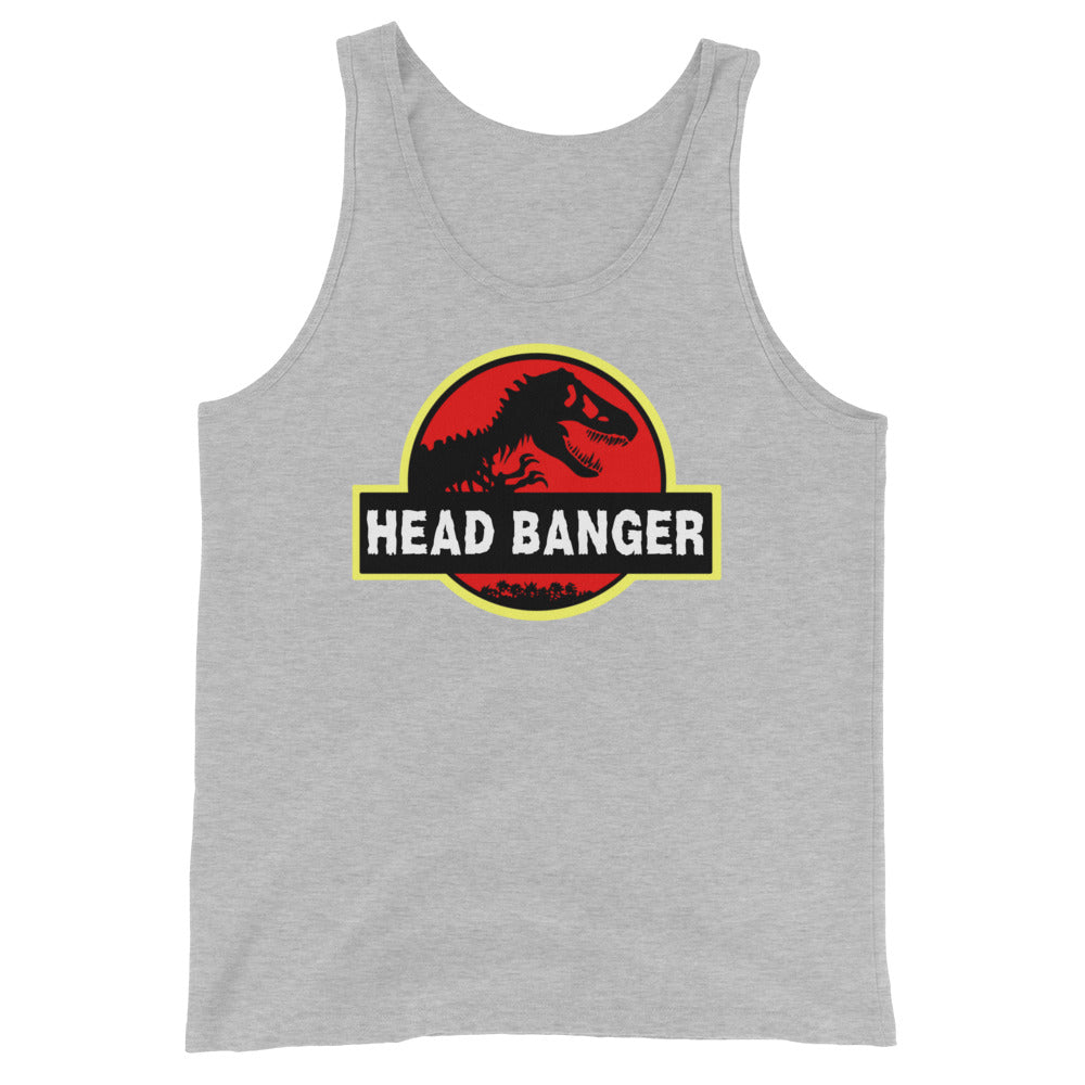 Jurassic Dino Head Banger Men's Tank Top