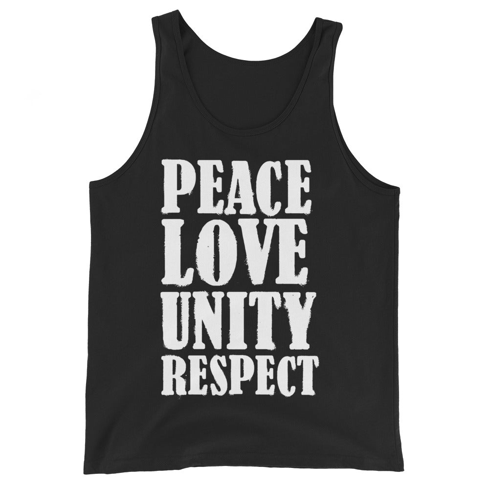 Peace Love Unity Respect Unisex Tank top