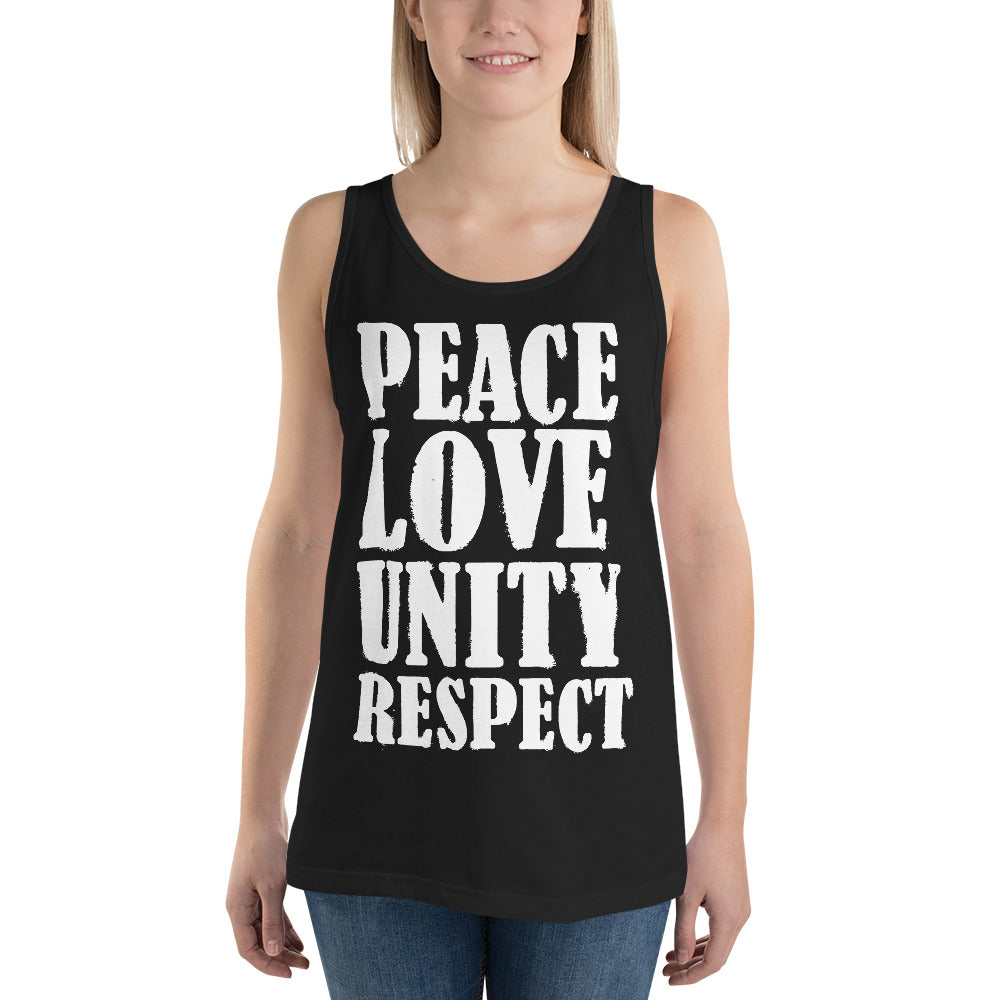 Peace Love Unity Respect Unisex Tank top