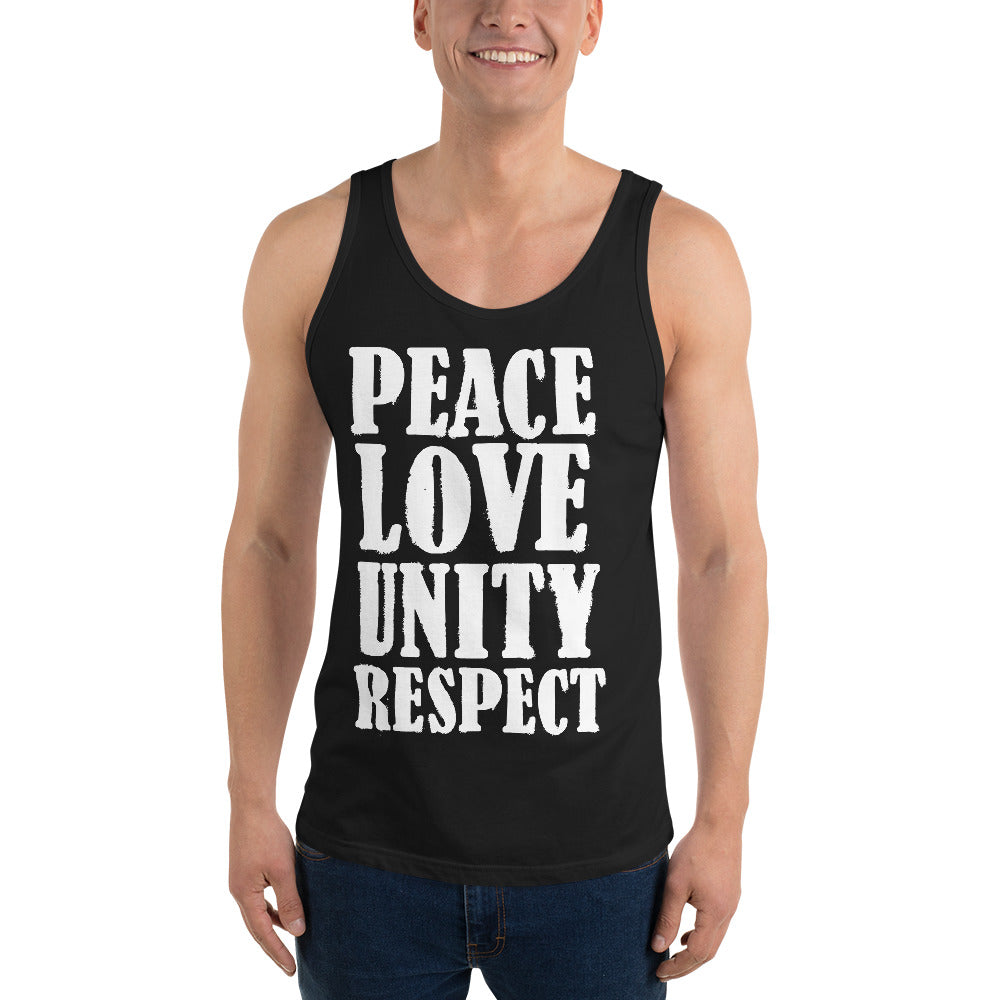 Peace Love Unity Respect Unisex Tank top