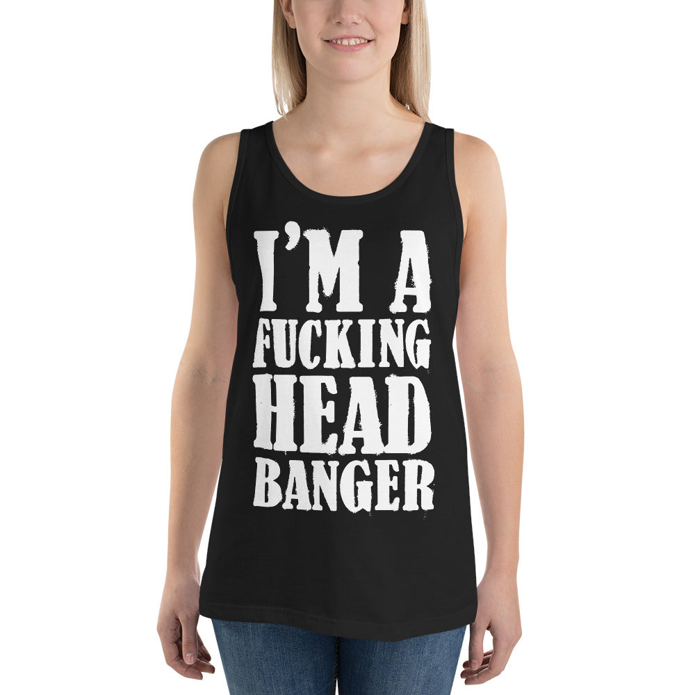 Head Banger Unisex Tank Top