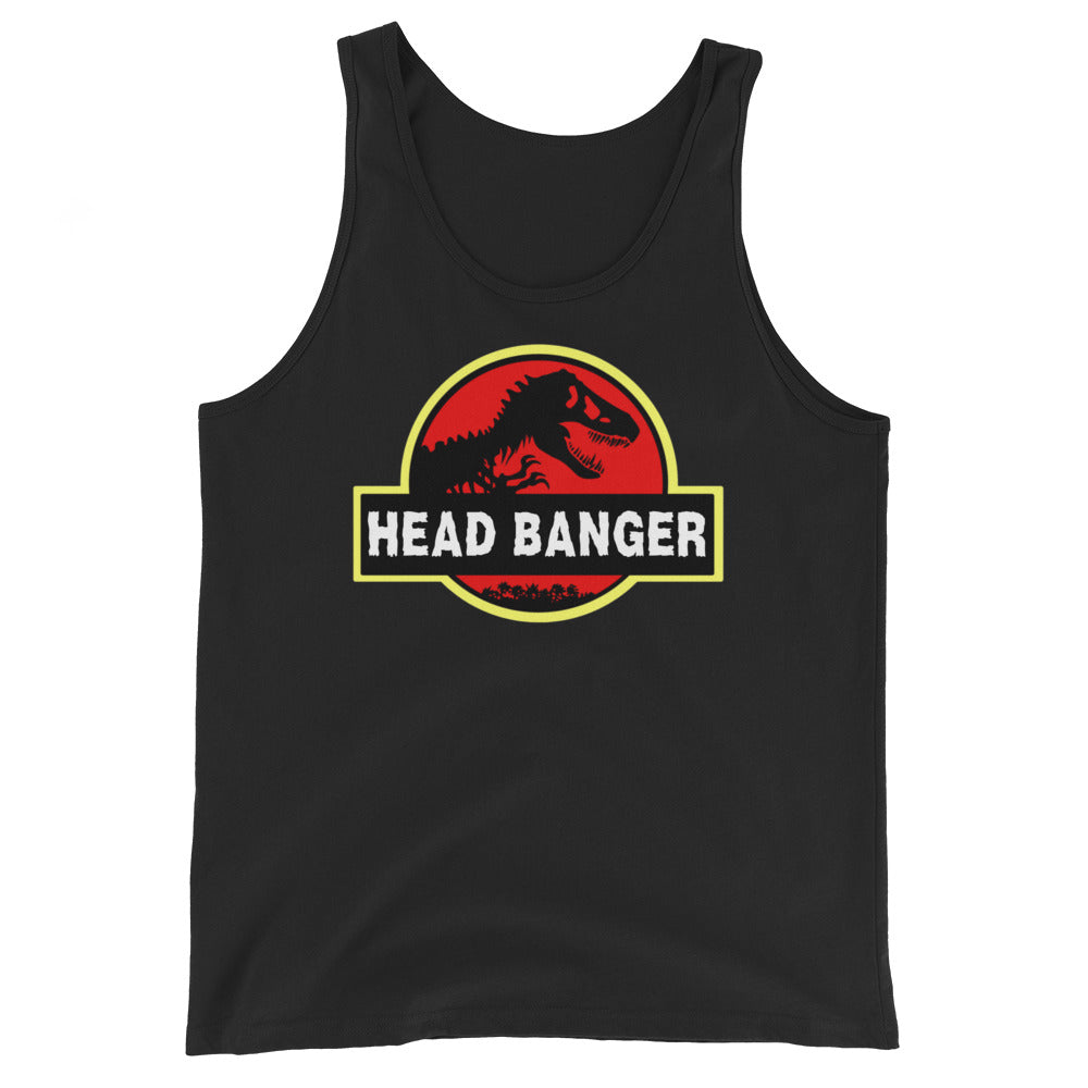 Jurassic Dino Head Banger Men's Tank Top