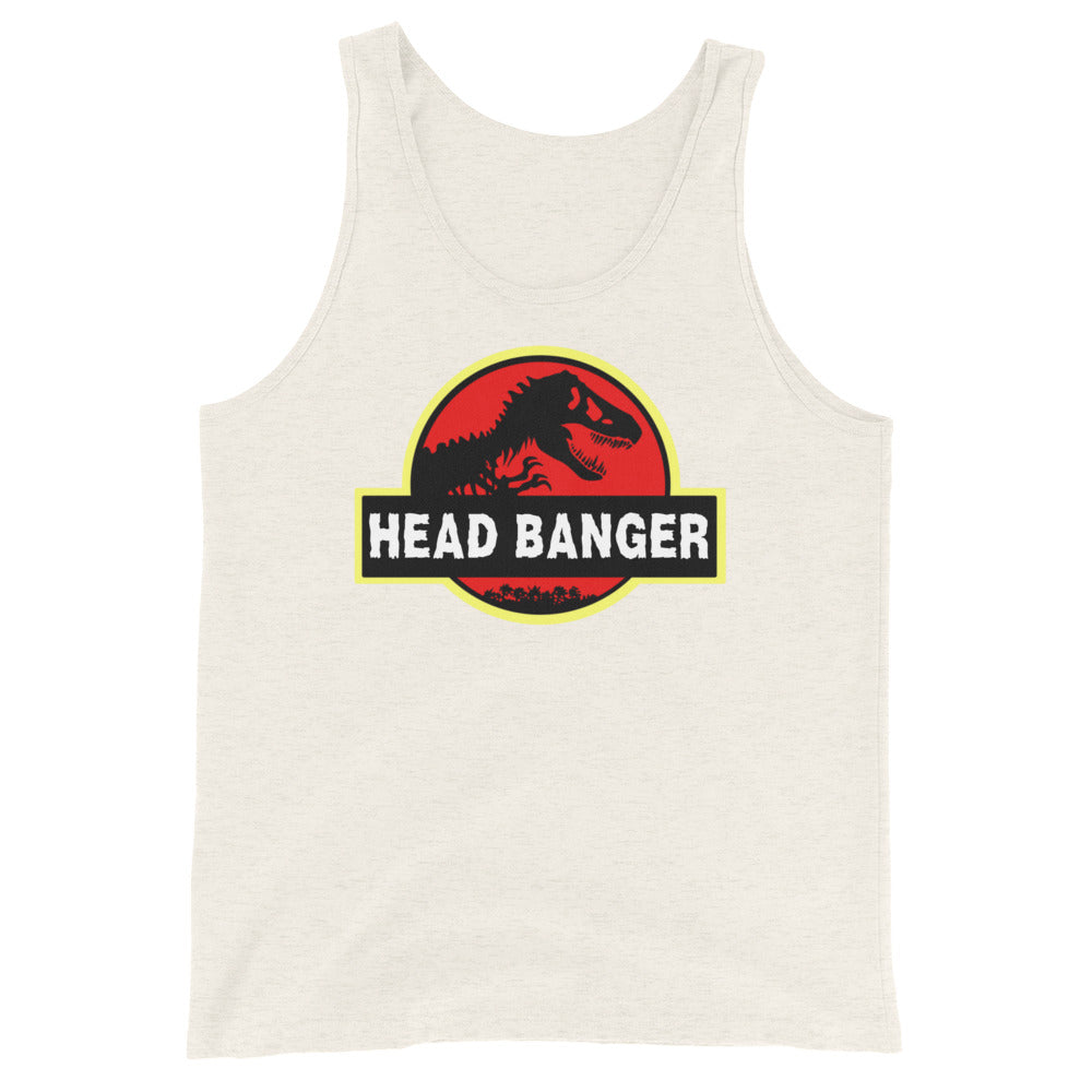 Jurassic Dino Head Banger Men's Tank Top