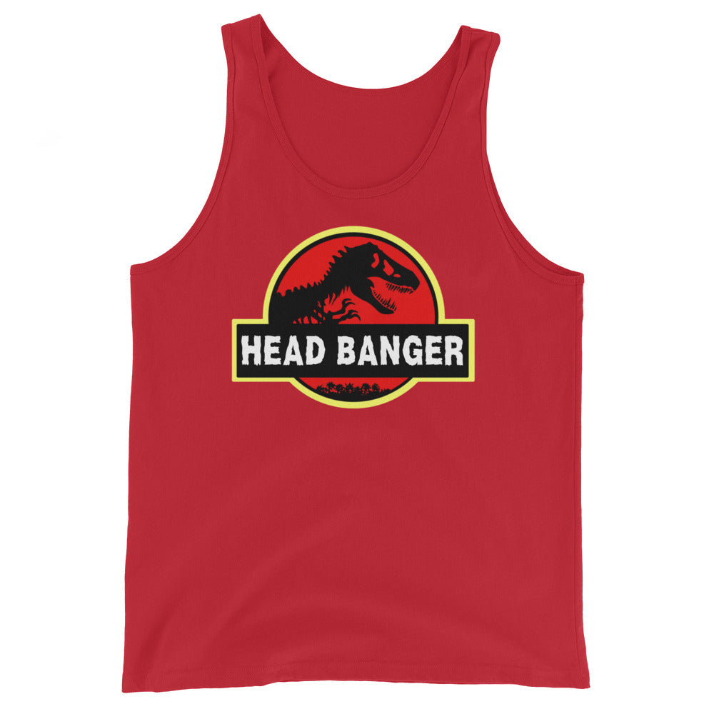 Jurassic Dino Head Banger Men's Tank Top