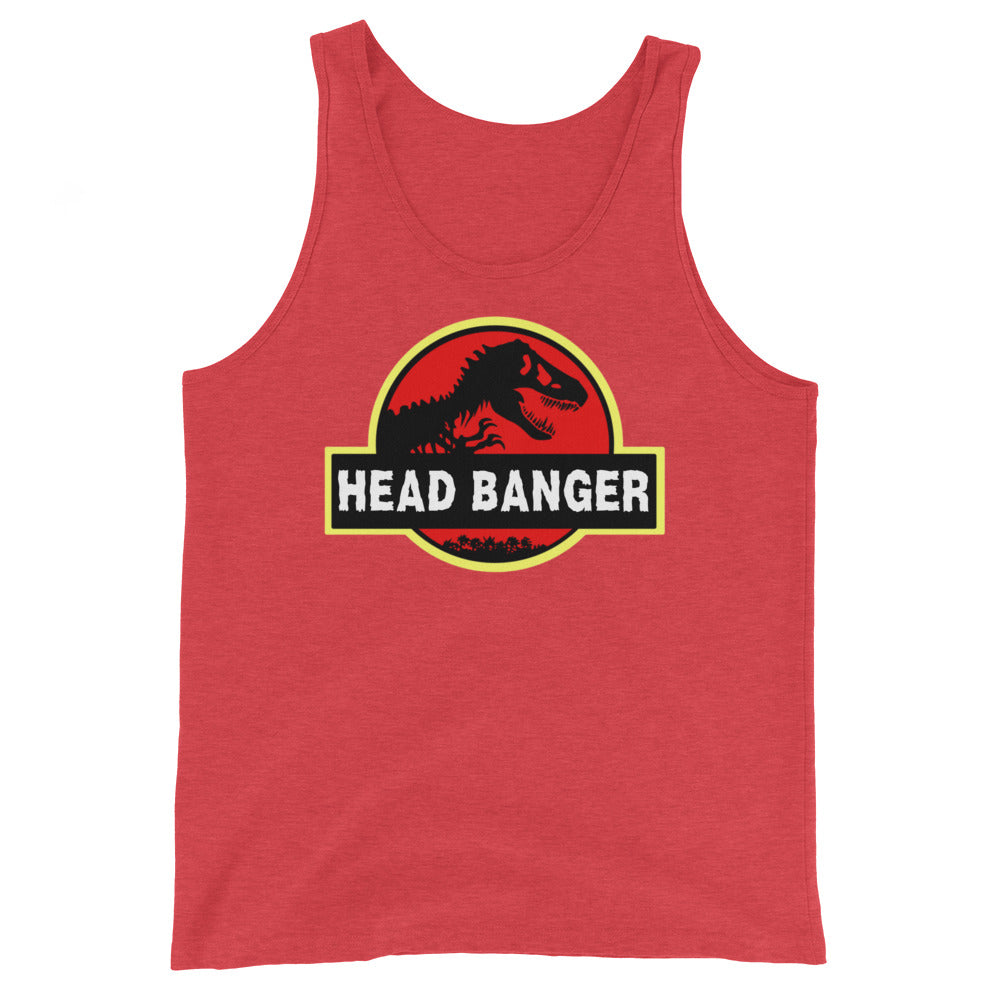 Jurassic Dino Head Banger Men's Tank Top