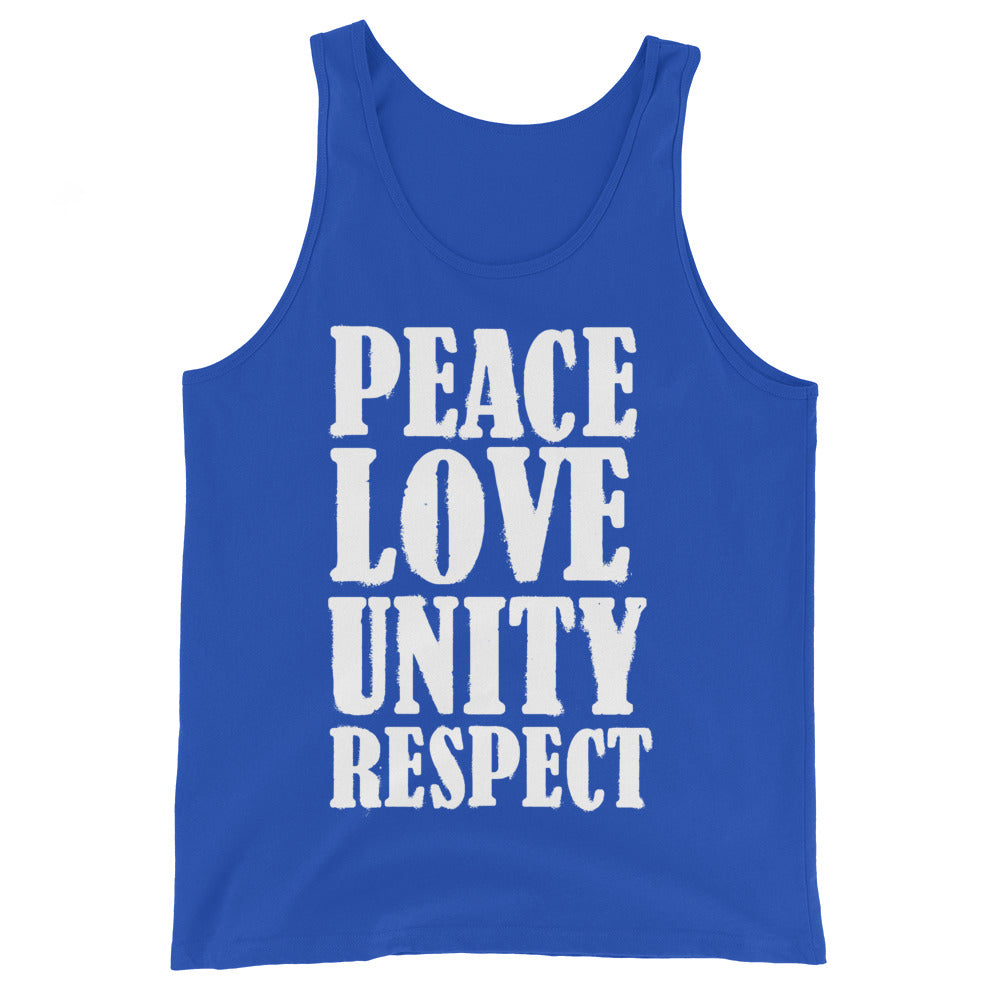 Peace Love Unity Respect Unisex Tank top