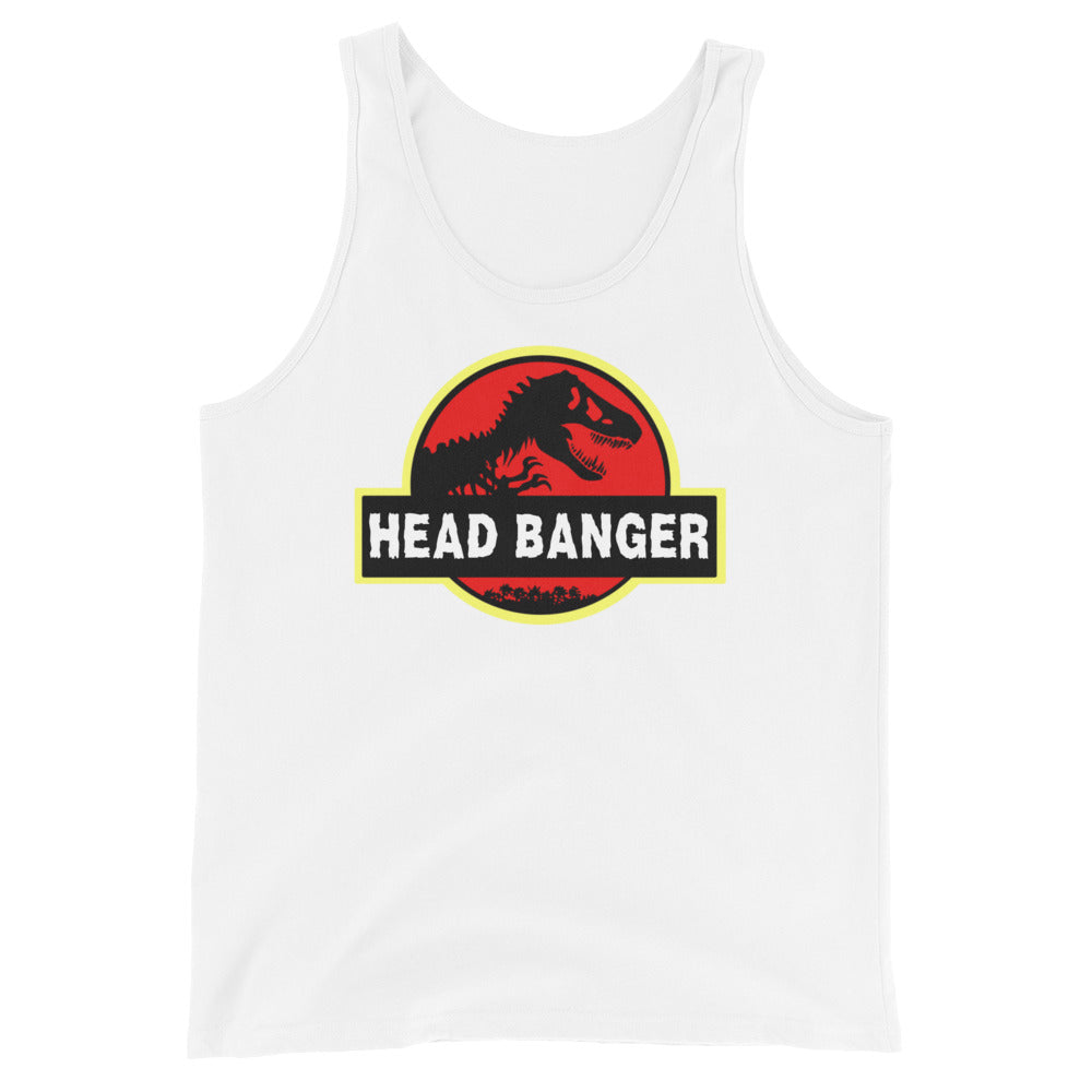 Jurassic Dino Head Banger Men's Tank Top