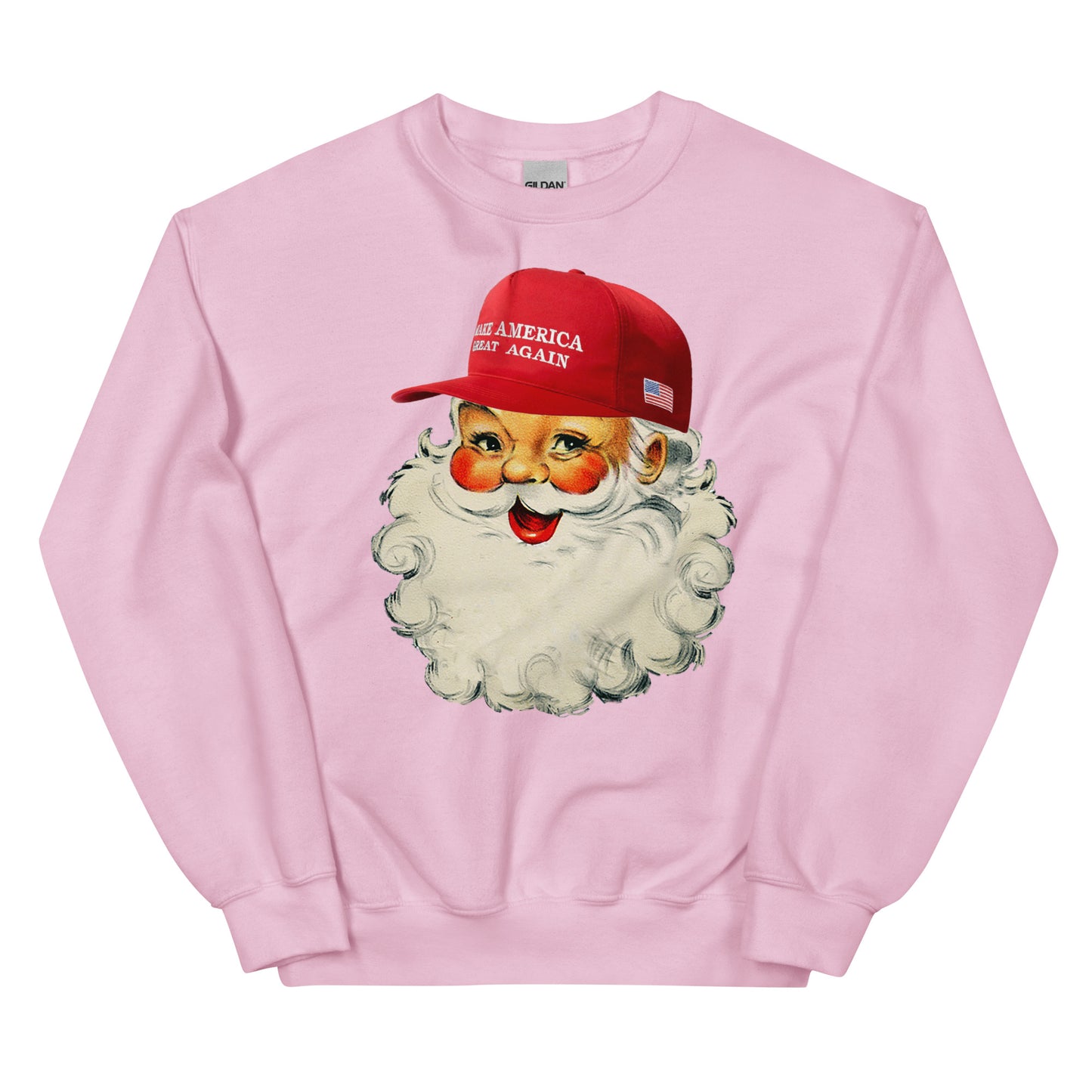 Christmas MAGA Santa Make America Great Again Unisex Sweatshirt