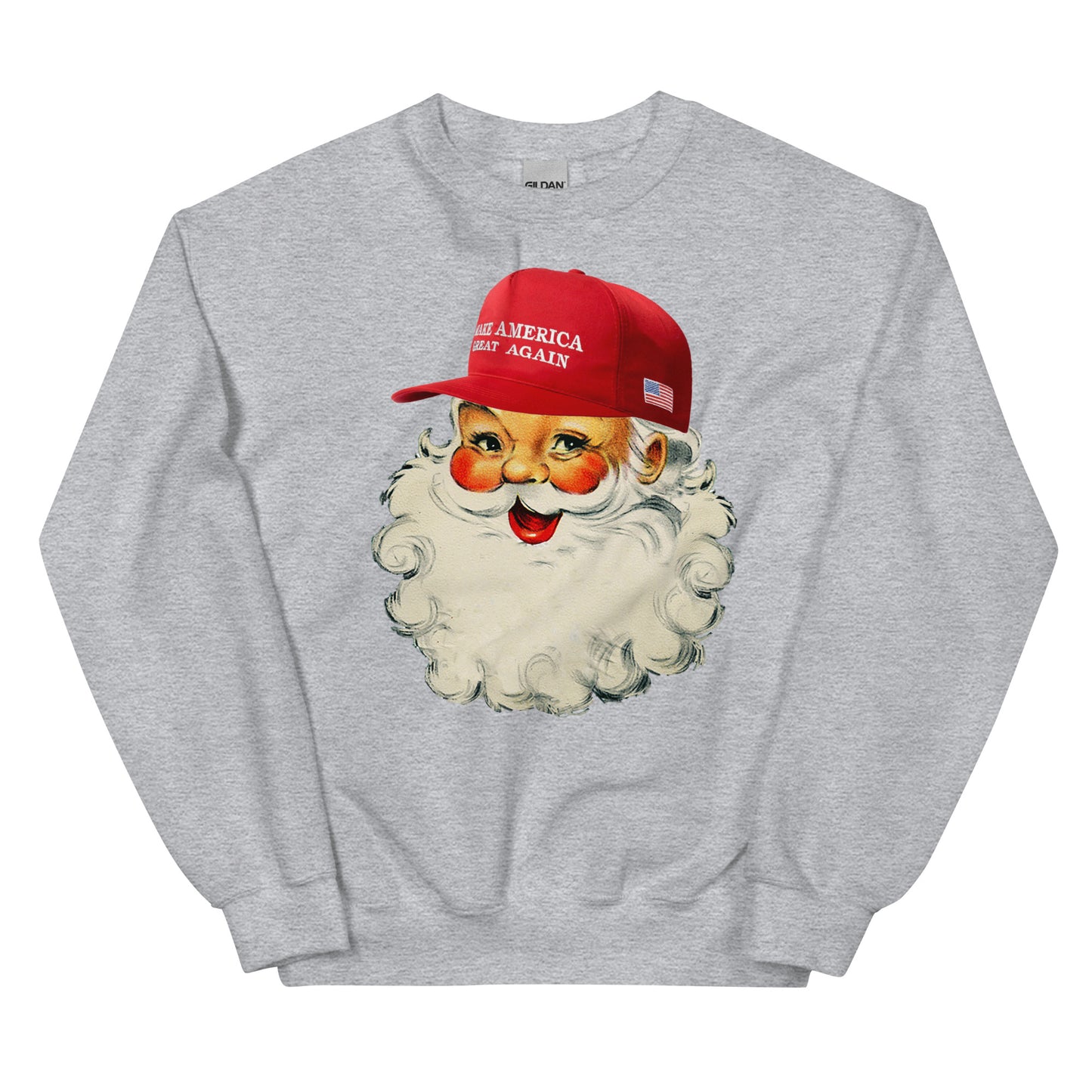 Christmas MAGA Santa Make America Great Again Unisex Sweatshirt