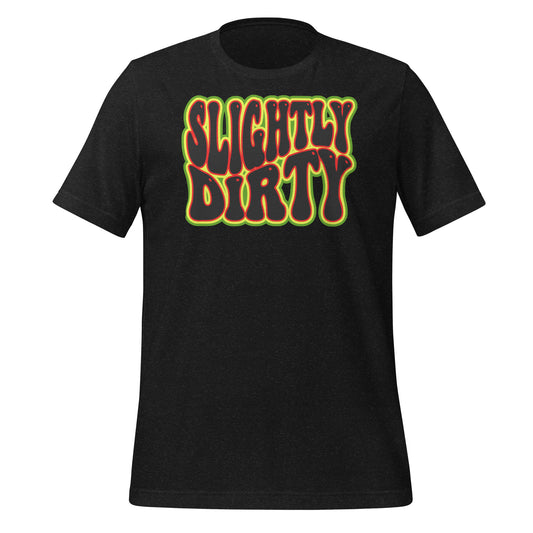 Slightly Dirty Rasta Outlined Black Design Unisex t-shirt