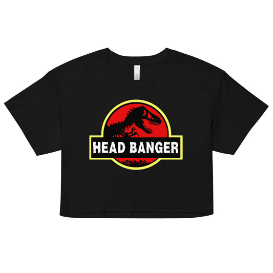 Jurassic Dino Head Banger Crop Top