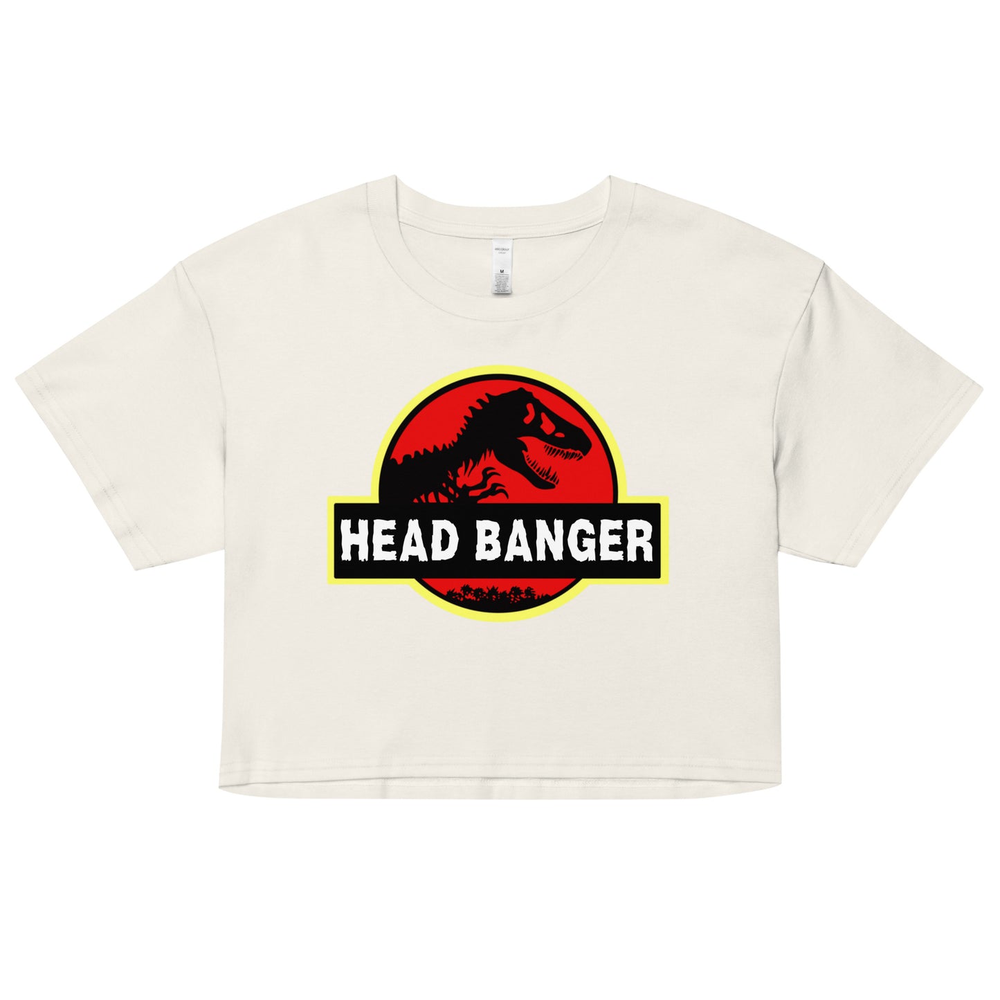 Jurassic Dino Head Banger Crop Top